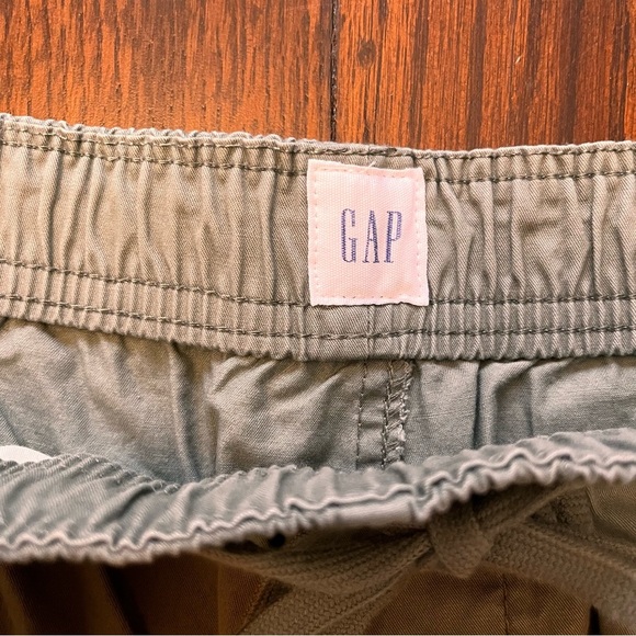Gap Shorts Women Green Med 8 Cotton Drawstring Elastic Waist 8” inseam - Picture 6 of 7